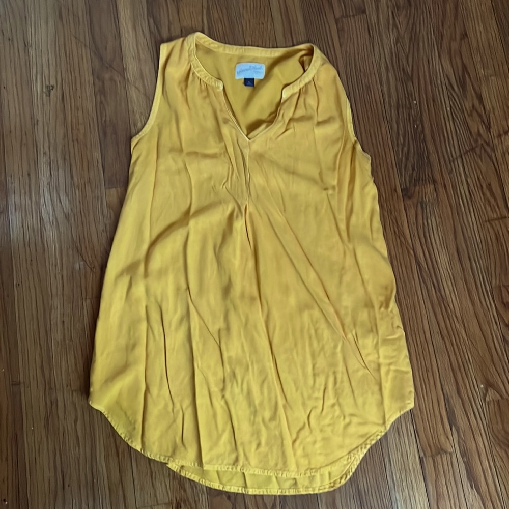 Universal Threads Mustard Flowy Tank Top